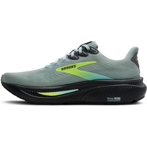 BROOKS GHOST 17 MAN GRAY MIST YUCCA NIGHTLIFE